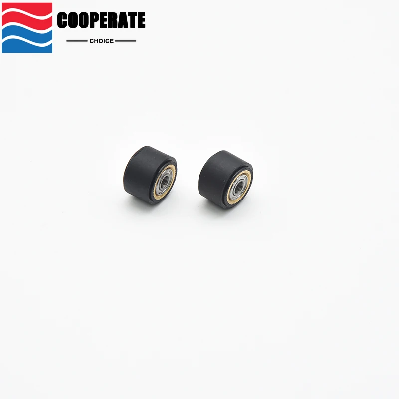 2Pc Pinch Roller Push Wheel Roll for Mimaki Roland CAMM Graphtec CE5000 120 Liyu Cutting Plotter Vinyl Cutter Feed Rubber Copper