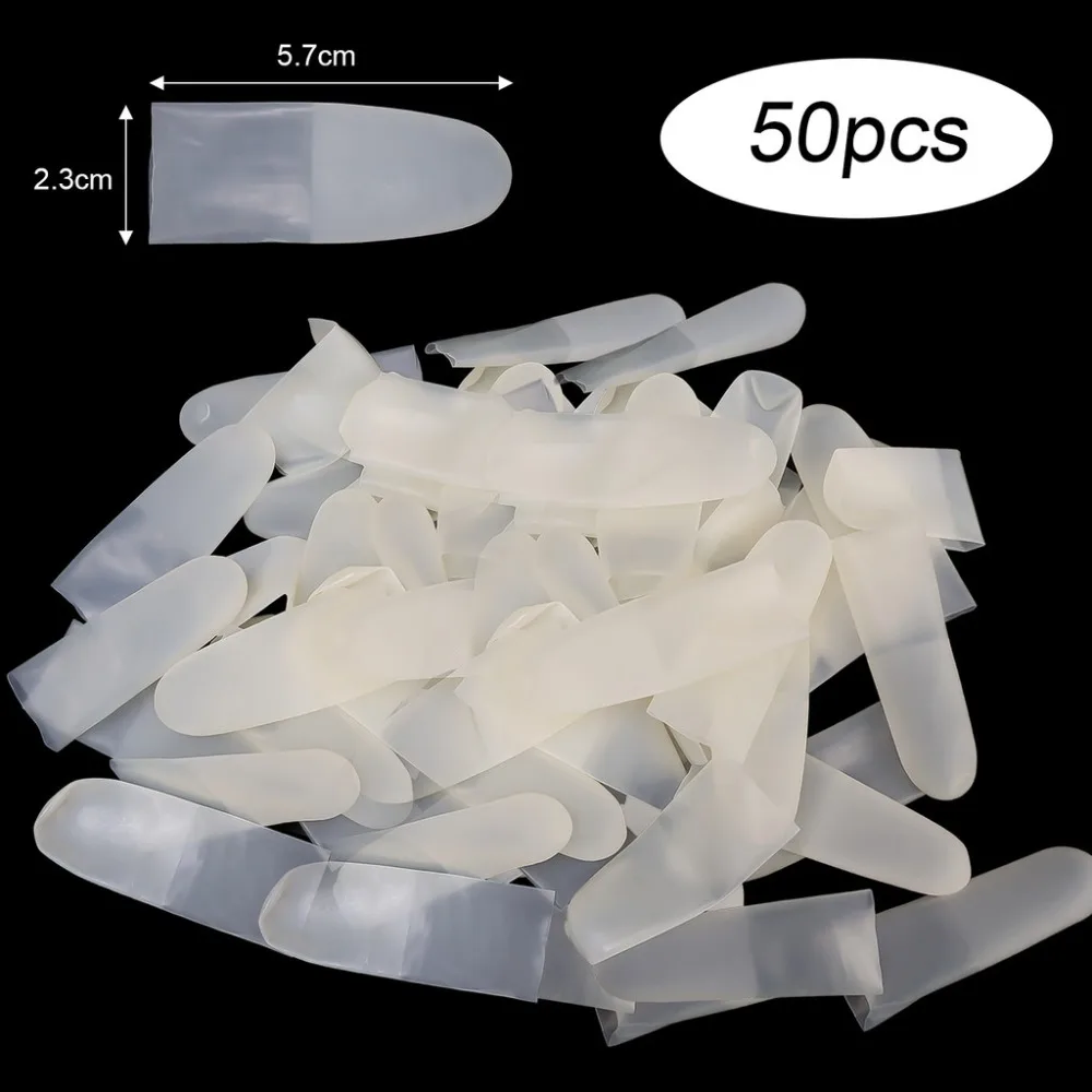 Transparent Finger Sleeve Ultra-thin Frosted Non-slip Dust-free Gloves Nail Protection Finger Sleeve Outdoor Work Latex Gloves