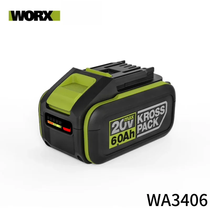 WORX WA3406 large capacity 6.0A original lithium battery, large foot plate electric tool, original WA3406 battery 6.0 6.0ah