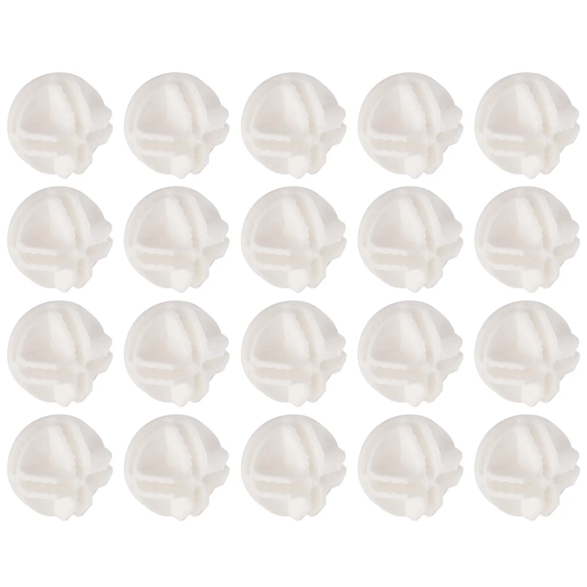 Connettori Abs del connettore del cubo di griglia 20 Pcs per la scaffalatura di stoccaggio del cubo del cavo (bianco)