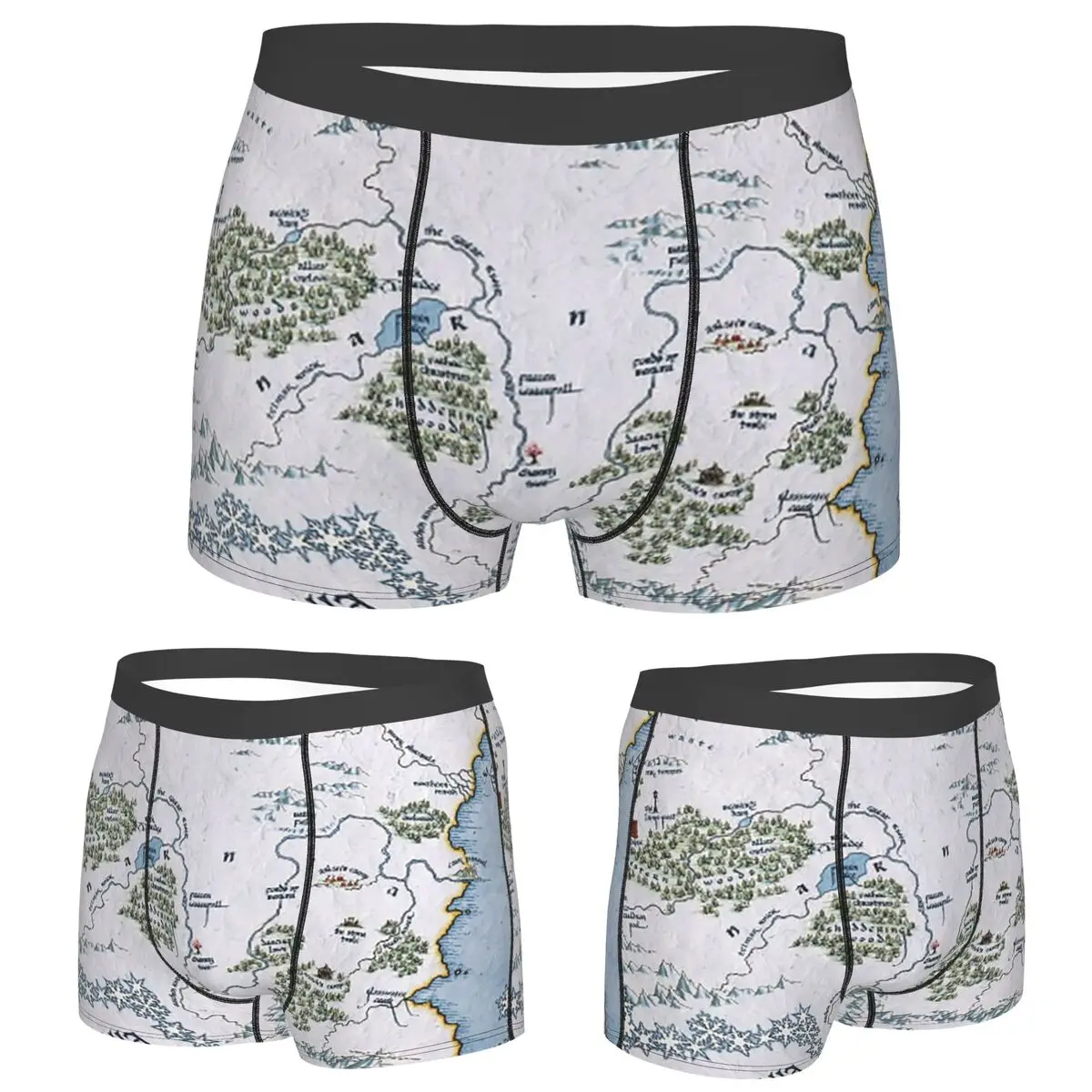 

Boxer Underpants Shorts Narnia Map - Chronicles Of Narnia Panties Men Breathable Underwear for Homme Man Boyfriend Gift