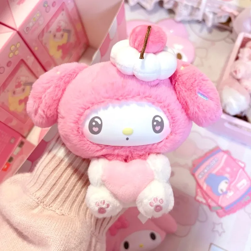Venda quente sanrio minha melodia 50th aniversário leite doce série caixa cega vinil boneca de pelúcia kawaii saco pingente caixa mistério brinquedo presente