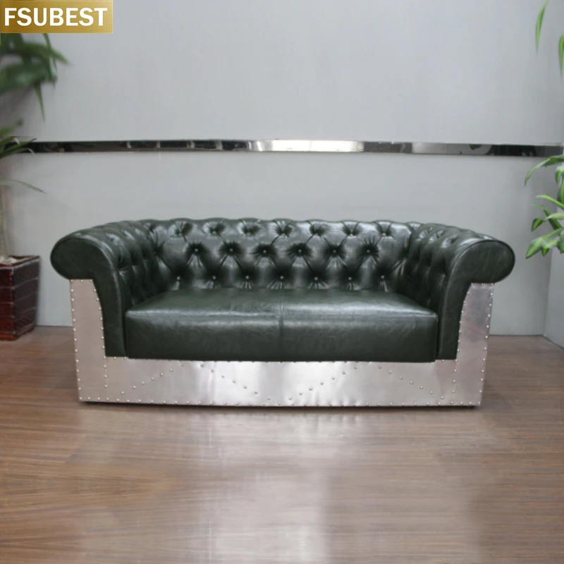 Industrial Design Aviator Chairs Living Room Sofas With High Quality leather And Solid Design Sofa Set Furniture For Home Use