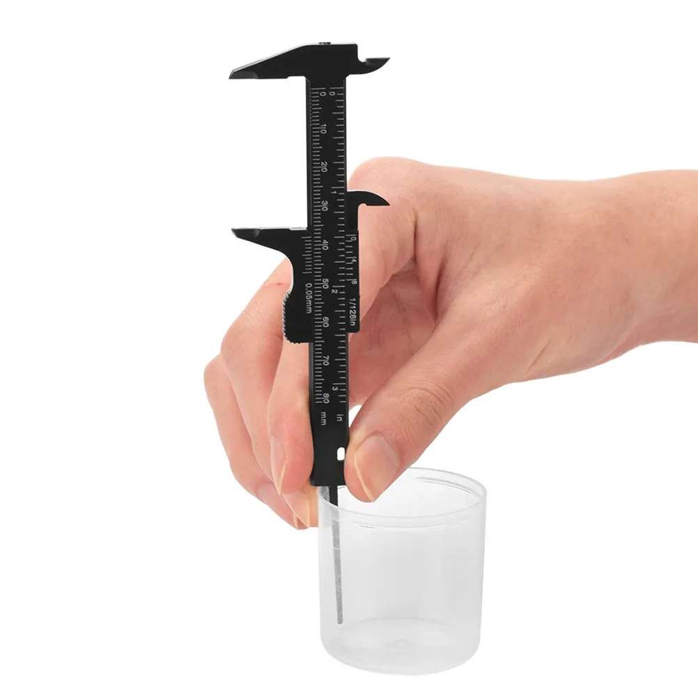 10Pcs Eyebrow Measuring Tool Plastic Facial Caliper Precision Sliding Ruler for Eyebrow Spacing Length Depth Diameter