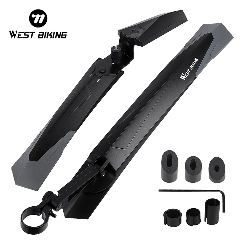 

WEST BIKING Ultralight Bike Fenders Bike Front/Rear Fenders Set Splash Guard 2Pcs Bike Mudguard Protection And Easy Installation