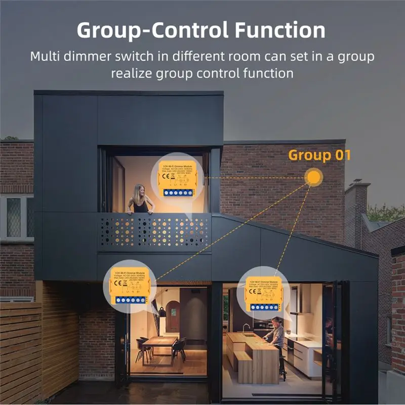 Reliable-Tuya Wifi Smart Dimmer Switch Module 1 Gang Dimmer Light Switch Module APP Remote Control Works With Alexa Google Home