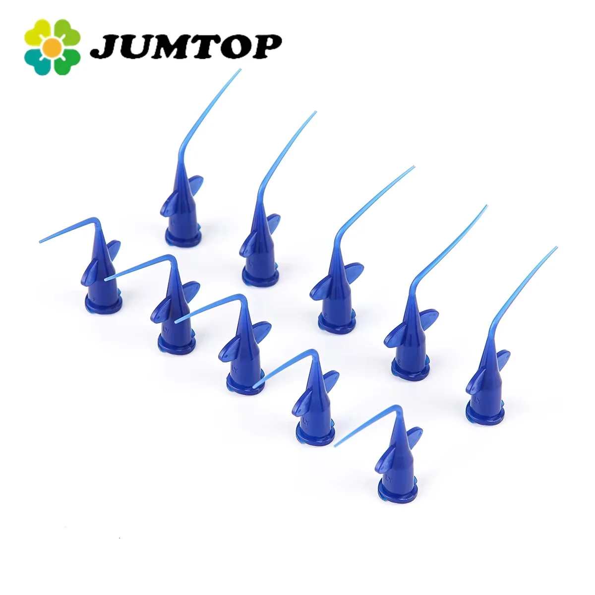 

JUMTOP 50 шт. насадки для ирригации зубов, одноразовые наконечники шприца, эндодонтическая игла, аппликатор для корневых каналов, игла для пародонтального орошения