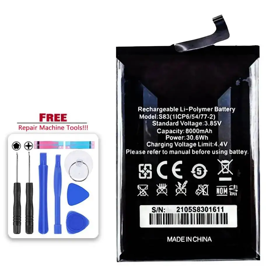 

For Oukitel WP9 Mobile Phone Battery Reliable Power 8000Mah Durable