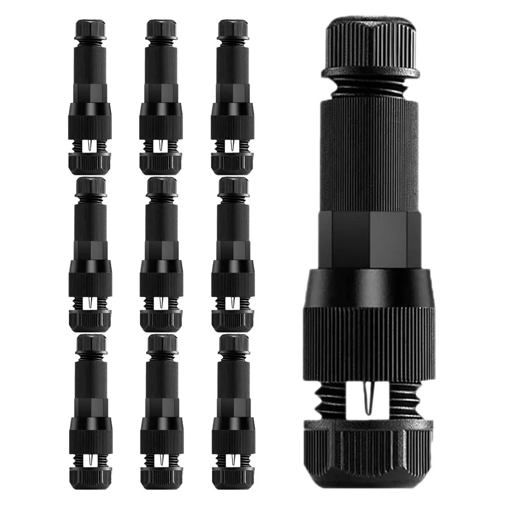 

10Pcs Time Saving Low Voltage Garden Light Connectors for Pathway Yard Patio Landscape Lighting Plastic Light Cable Connector