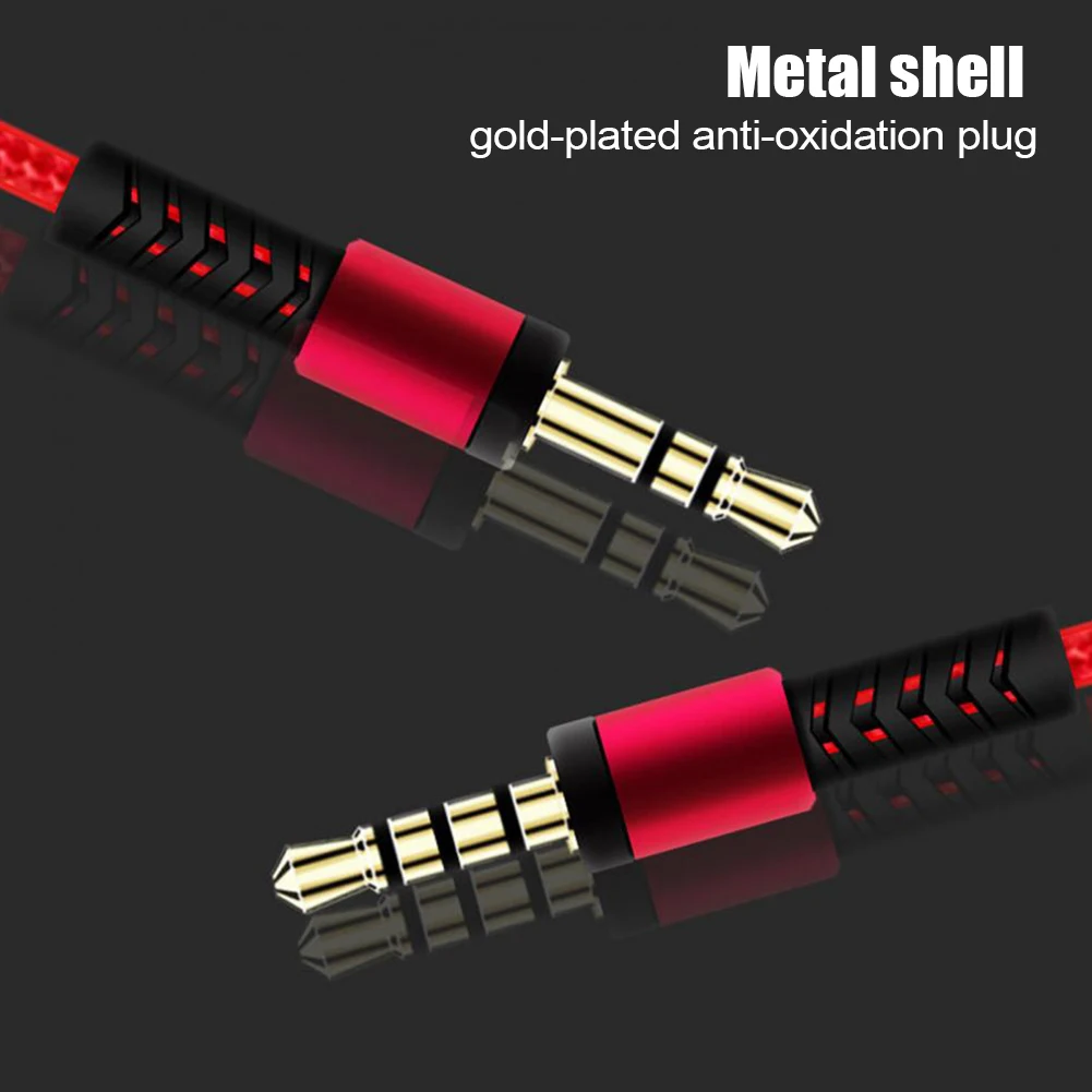 New 3.5mm Jack Male To Male Audio Cable For Mobile Phones Headphone Connection Car Audio Tuning Band Microphone Cable