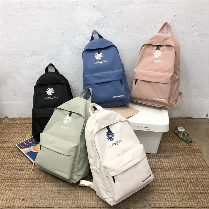 High School Bags for Girl Teenage College Student Schoolbag Light Backpack Women