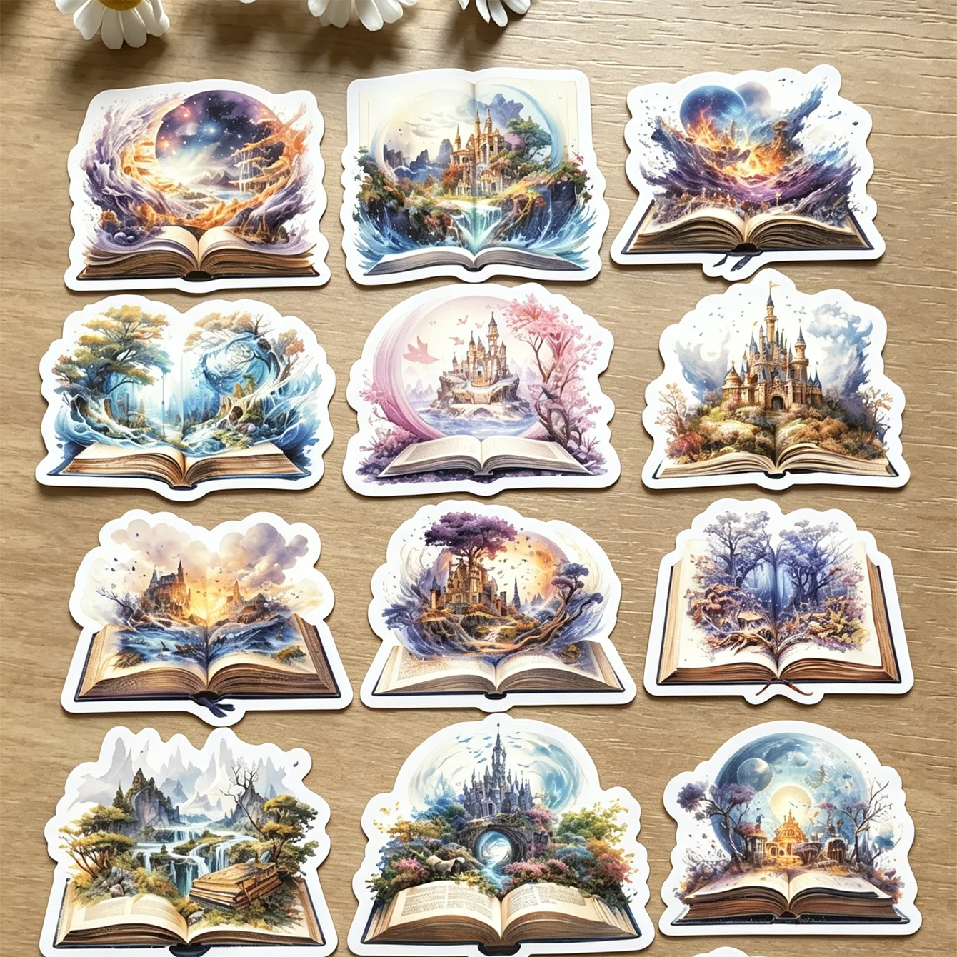 15/28/43pcs Creative Cute Self-made Magic forest Book Stickers Graffiti DIY Decorative Mobile Phone Case Notebook Water Cup