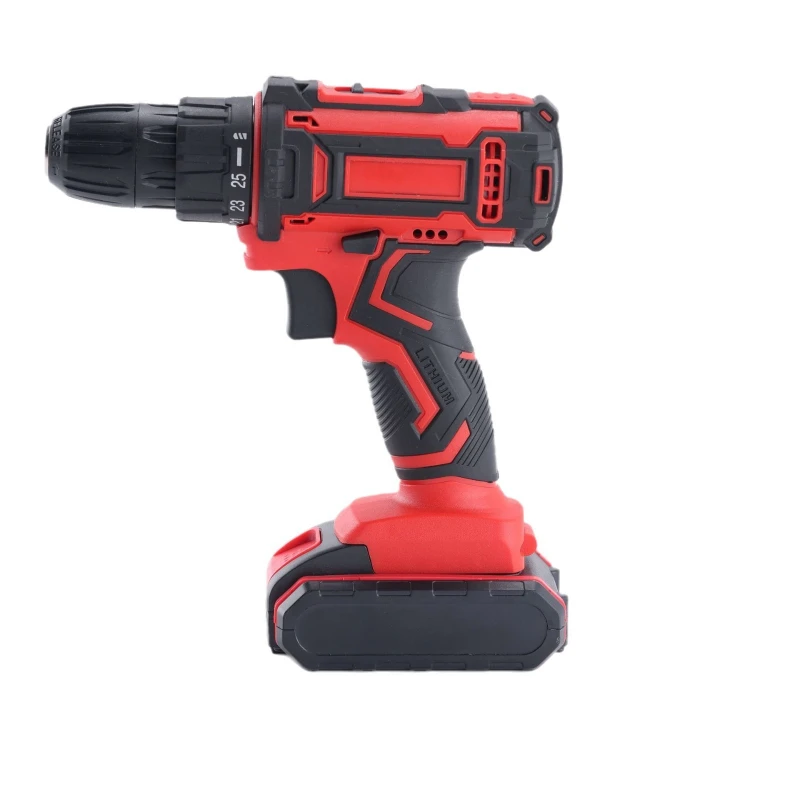 

High power 21v rechargeable electric drill household multi-function screwdriver lithium battery screwdriver impact drill