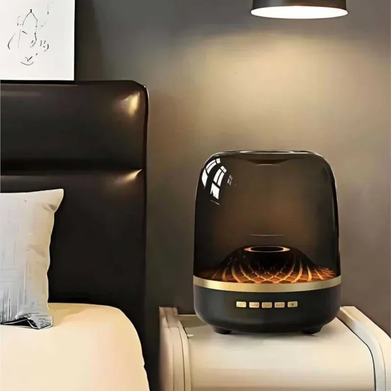 

Colorful Glass 4 Speakers Home High Volume Wireless Bluetooth Sound Box Subwoofer Speakers RGB Atmosphere Small Speaker