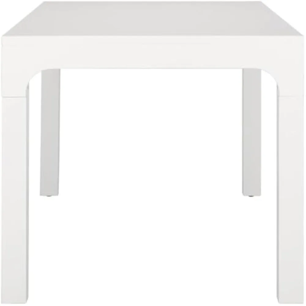 Home Collection Mesa de comedor blanca Gael Farmhouse, ideal para cocina, comedor