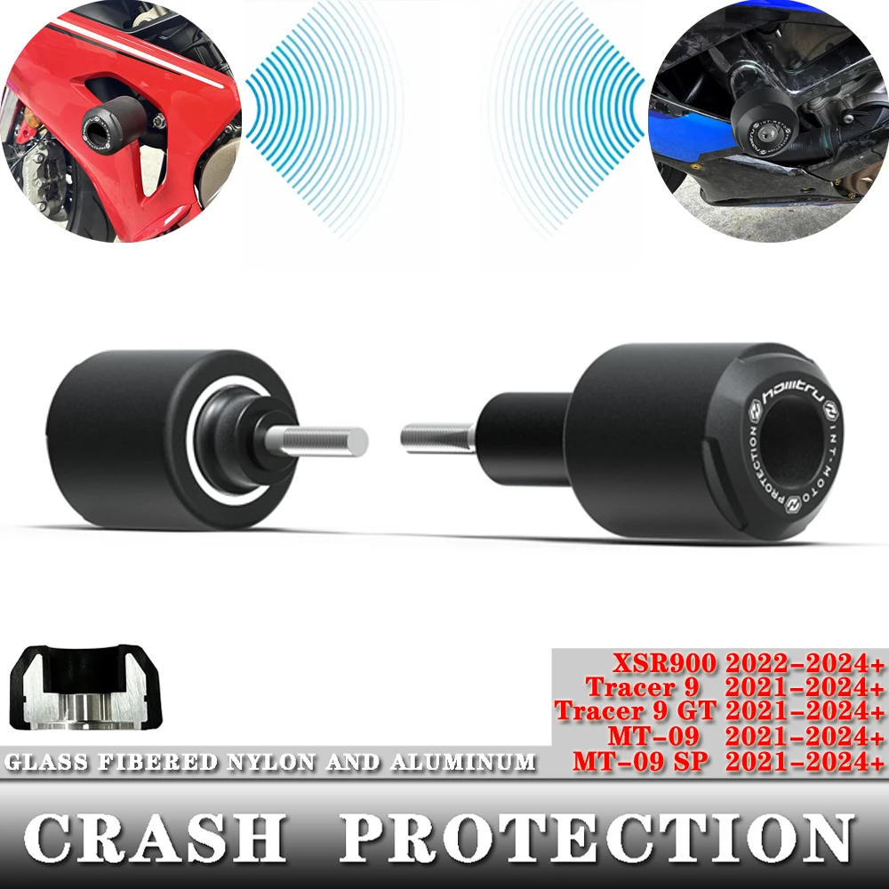

Для YAMAHA XSR900 2022-2025/Tracer 9 2021-2025/Tracer 9 GT 2021-2025 мотоциклетные защитные бобины из алюминия + нейлон