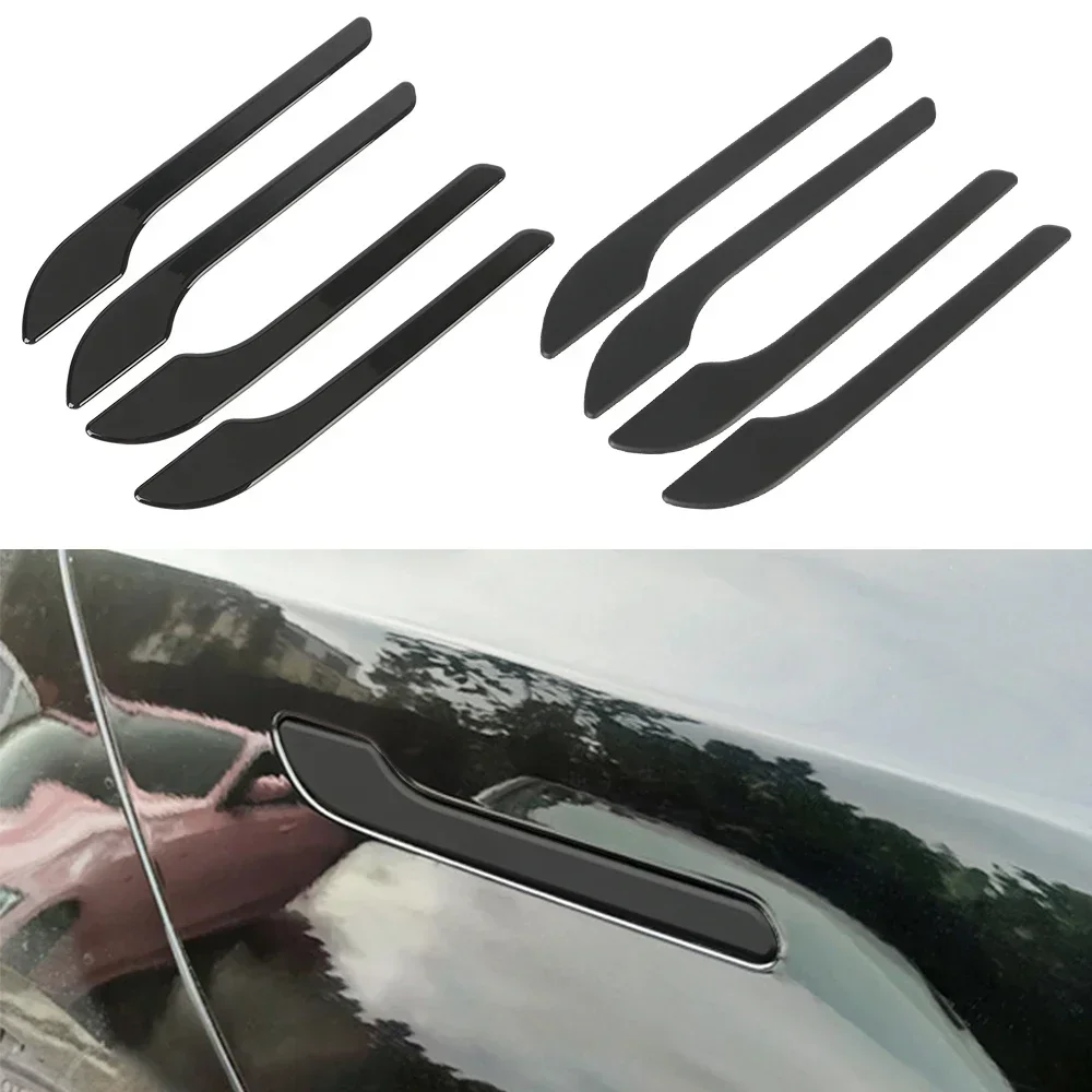 2025 Door Handle Sticker for Tesla Model 3/Y/3 Highland Model Y Juniper Carbon Fiber Door Protector Wrap Cover Paste Accessories