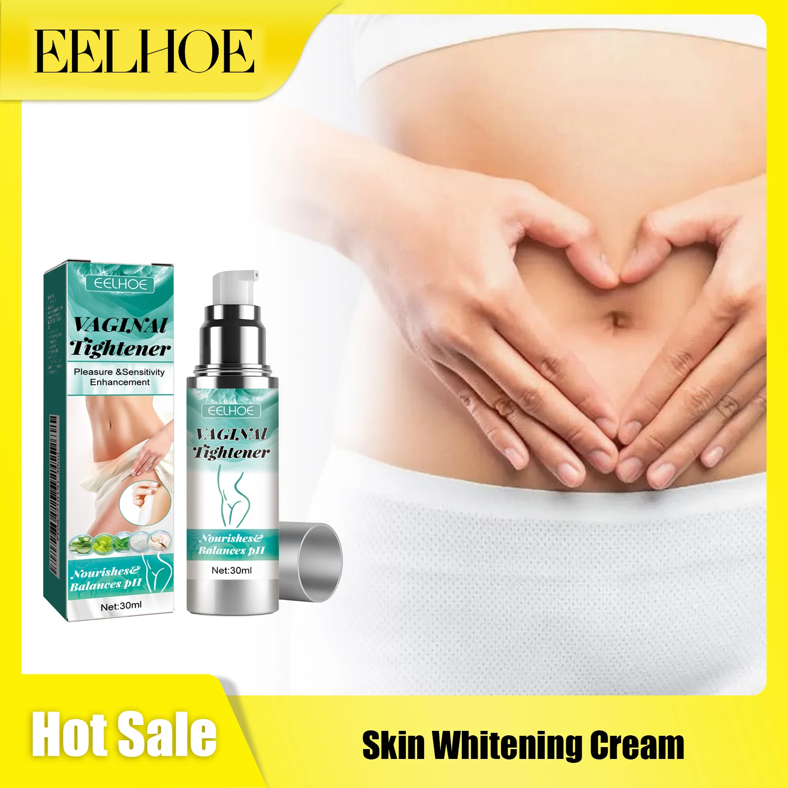 

EELHOE Body Wh-itening Cream Arms Thighs Underarm Knees Sooth Essence Cream Brighten Moisturizing Body Korean Skin Care Products