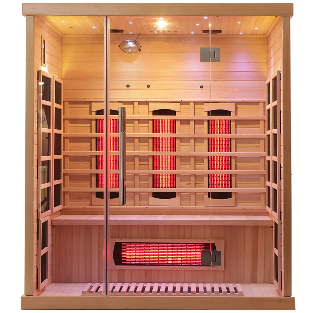 

STLFOptional Hemlock or Cedar Wood Traditional Sauna Room Far Infrared Sauna