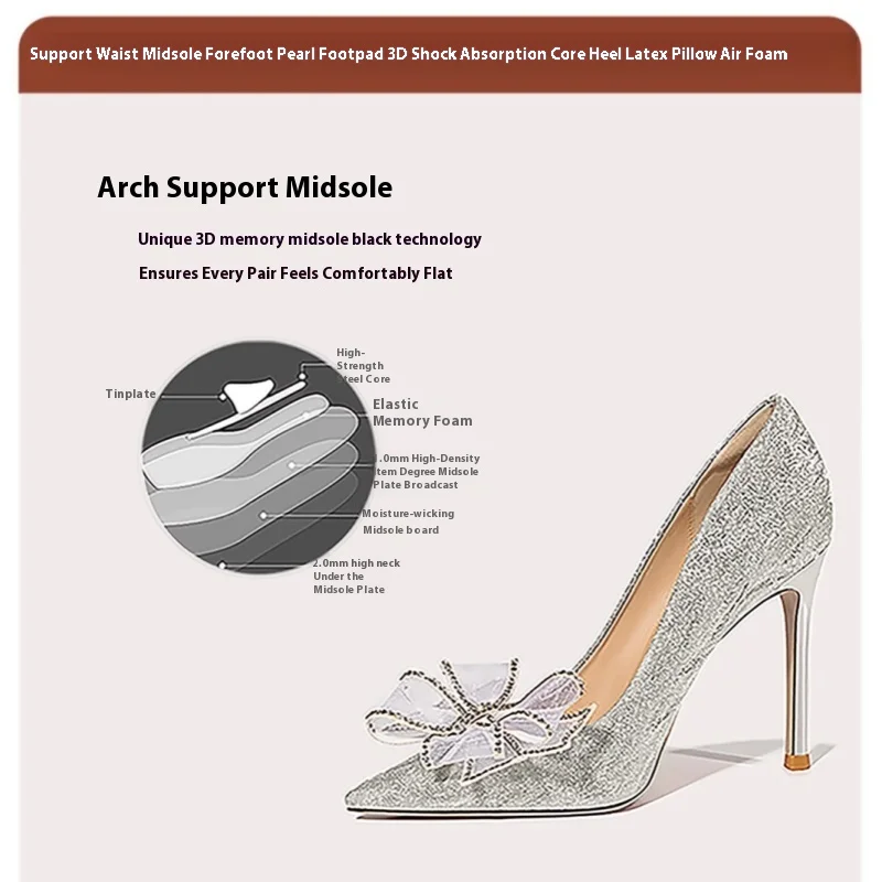 Summer new rhinestone thin strap butterfly square heel low heel sandals thin high heel banquet large size small size women shoes