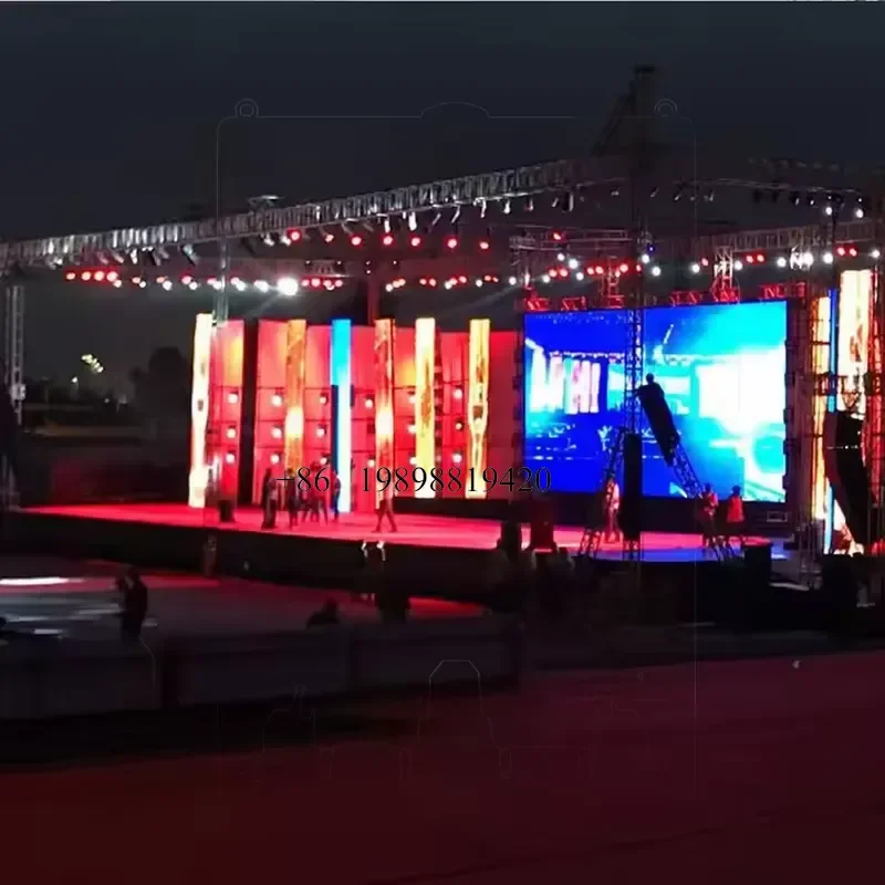 Wmwmnu for HD Outdoor Waterproof LED Screen P2.604 500x500mm Movable LED Video Wall Rental Stage Display customized product