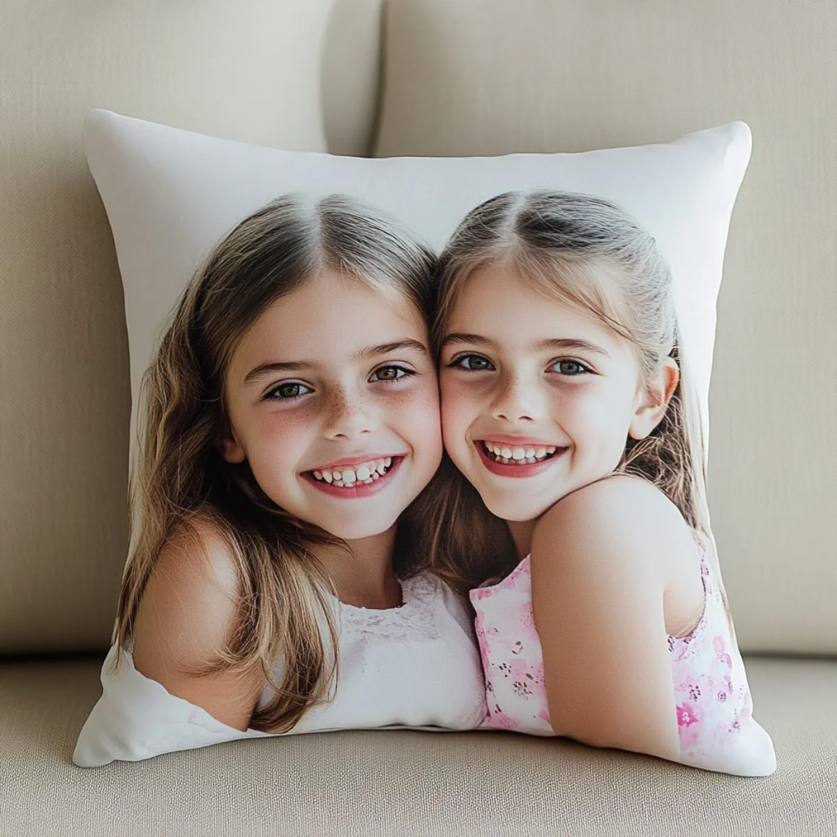 1 personalized photo pillowcase - charming geometric pattern design, zipper closure, machine washable - gift for couples, pets,