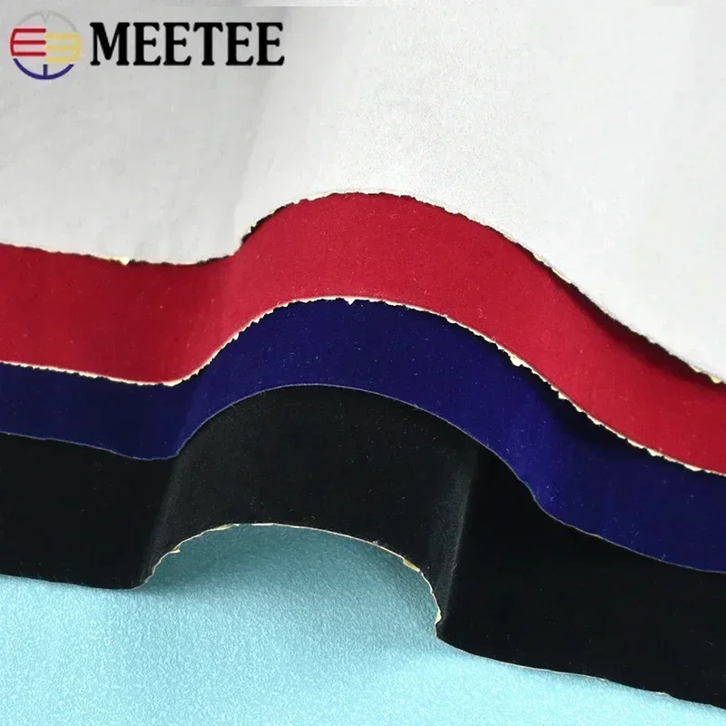 50/100*145cm 0.5mm Thick Self Adhesive Velvet Fabric Sticky Flock Fabrics DIY Jewelry Box Sofa Table Car Drawer Liner Backing
