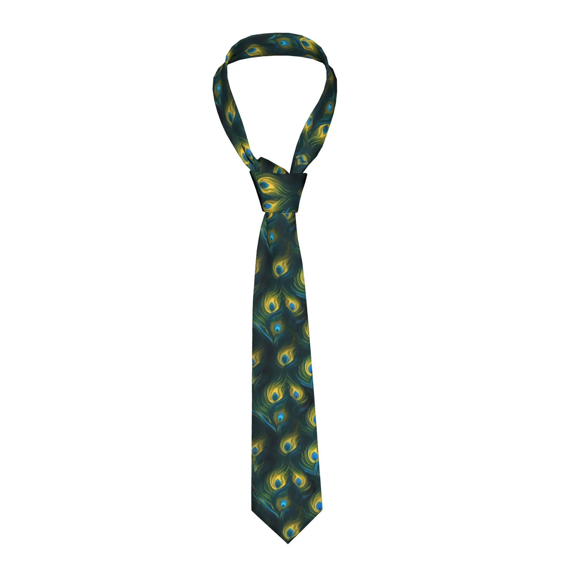 Classic Peacock Color Animal  Ties for Office Men  Neckties