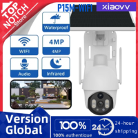 XIAOVV Solar Camera 4G Sim Outdoor PIR Human Detect Wireless Camara Powered Energy Waterproof CCTV Home Security Protection