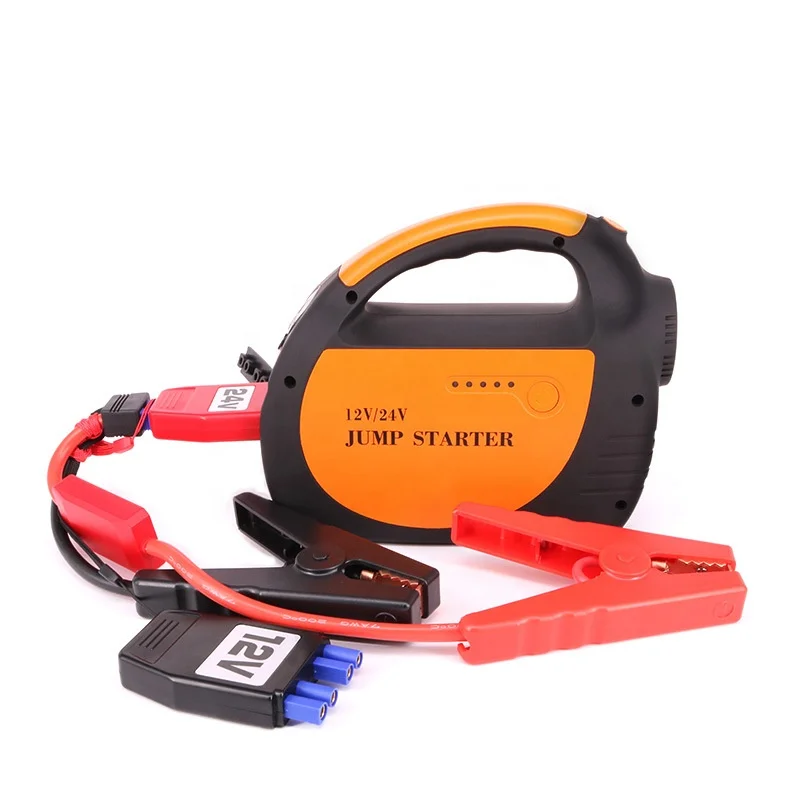 High Capacity Strong 30000mAh Peak 800A Car Starters 24V Truck Heavy 12V Portable 24V Car Jump Starter Power Bank