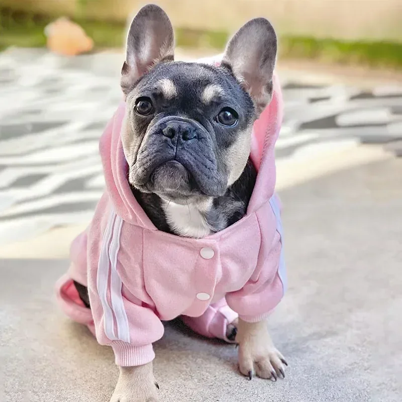 Adidog Winter Clothes Dog Jumpsuit Warm Puppy Pet Clothes Dog Hoodies Sweatshirt Yorkie French Bulldog Clothing Dog Coat Jacket