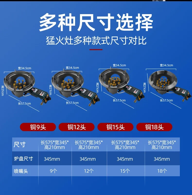 Chigo New Single Burner Gas Stove with Flameout Protection for LPG Natural Gas Commercial Use