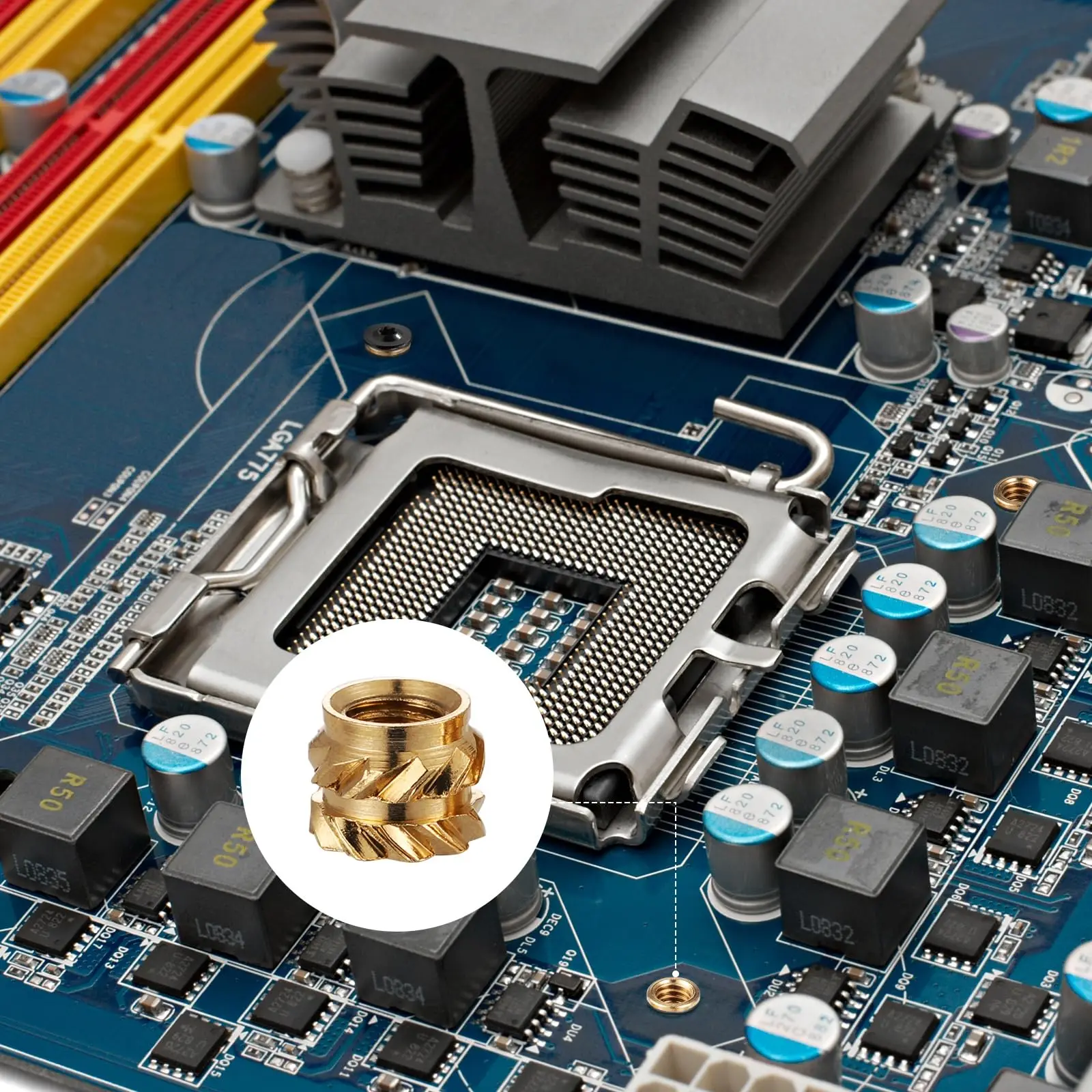 200 ชิ้น M3 ความร้อน-ชุดเกลียวสําหรับการพิมพ์ 3D, Press-in Nuts สําหรับเปลือกพลาสติก, ยานยนต์ & 3D พิมพ์ชิ้นส่วน