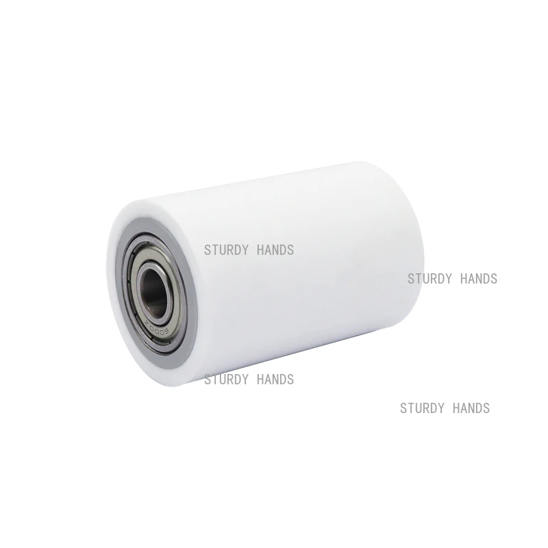 Silicone high-temperature resistant 260 degree encapsulated roller non powered roller double bearing wear-resistant roller