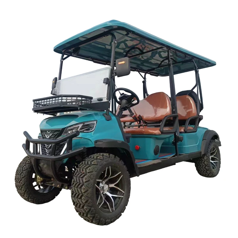 Factory Price 12 Inch Display Disc Brake Max 28MPH Off Road Hunting Club Car Cheap Electric 6 Passenger Smart Golf Cart