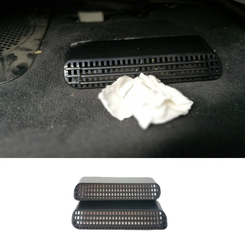 

2PCS Seat AC Heat Floor Air Conditioner Duct Vent Outlet Grille Cover 2014-2017 Car Accessories Fit for BMW X3 2012-2017 X4 F26