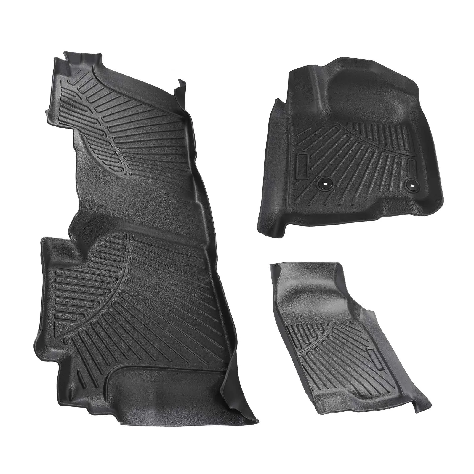 Floor Mats for Chevrolet Silverado 2020-2023 2024 for GMC Sierra 1500 2500HD 3500HD TPE All-Wather