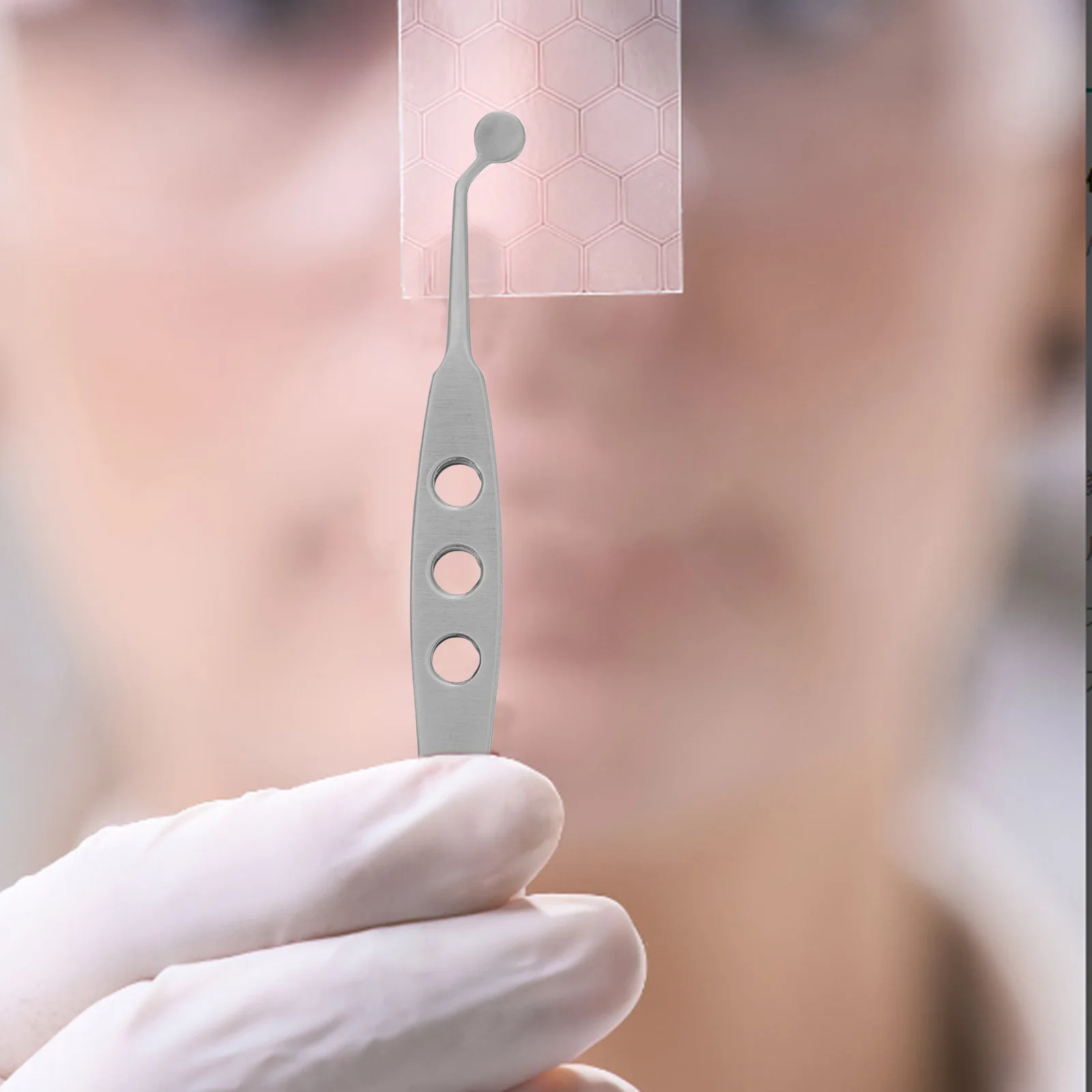 Meibomian الغدة ملاقط الجفن طرف مستدير أداة تدليك مزيل رفيع العين أداة تدليك الجفن لاش أدوات لحقيبة العين والتعب #2