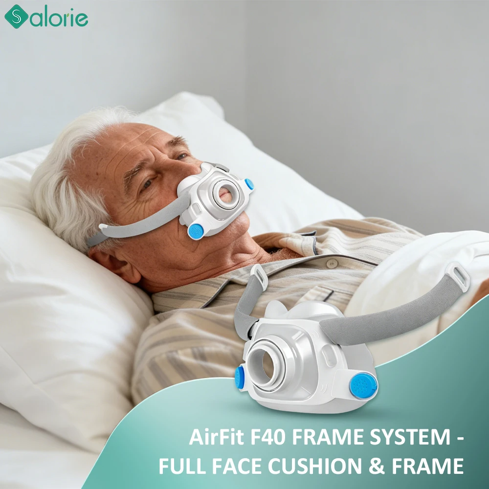 

F40 Replacement Cushion and Frame Set Compatible with AirFit F40 CPAP Mask - for Enhanced Seal and Comfort in CPAP Therapy
