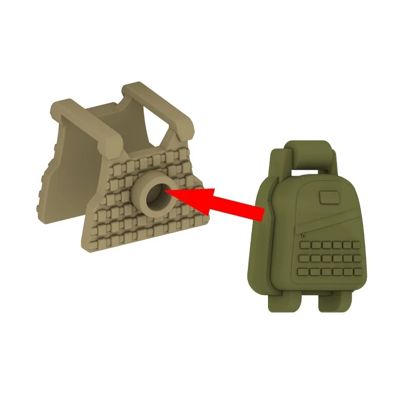 Militaire Accessoires Speciale Troepen Vest Politie Moc Wapen Cijfers Minifigurine Bouwstenen Figuren Mini Kinderen Speelgoed Cadeau