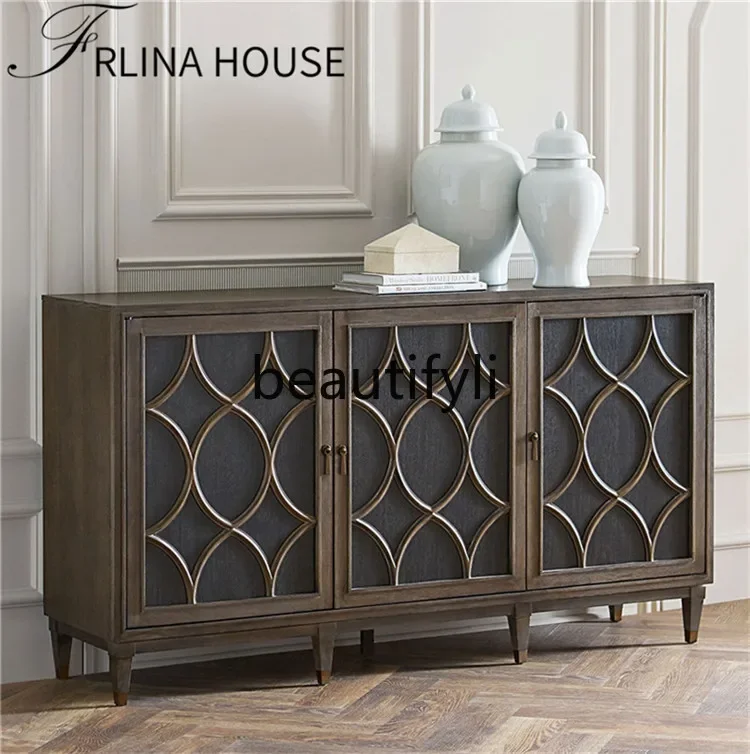 

zx1HFrench entrance, retro side cabinets, European style, American style lockers, old decorative cabinets, living room furniture