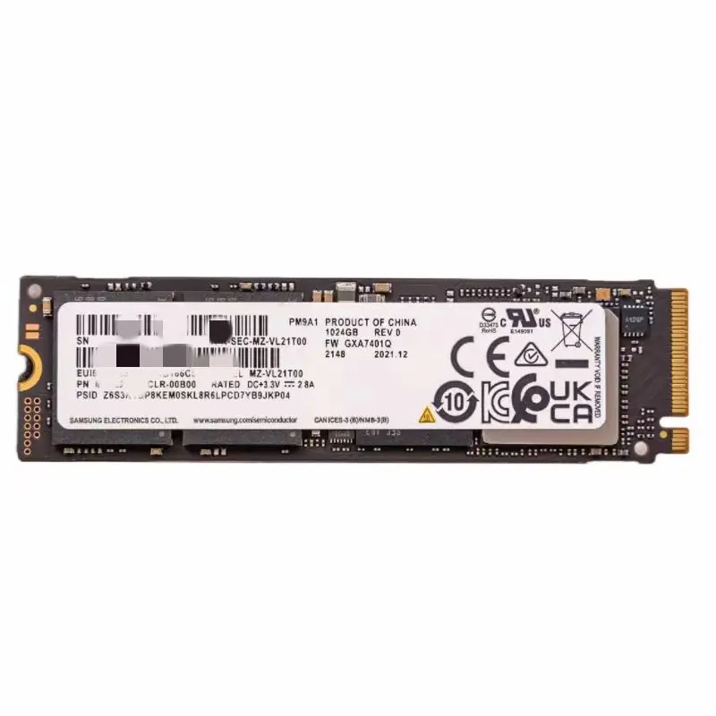 USED PM9A1 256G 512G 1TB 2TB 2280 NVME PCIE4.0 M.2 1024GB Computer M.2 SSD Solid State Drive FOR Samsung