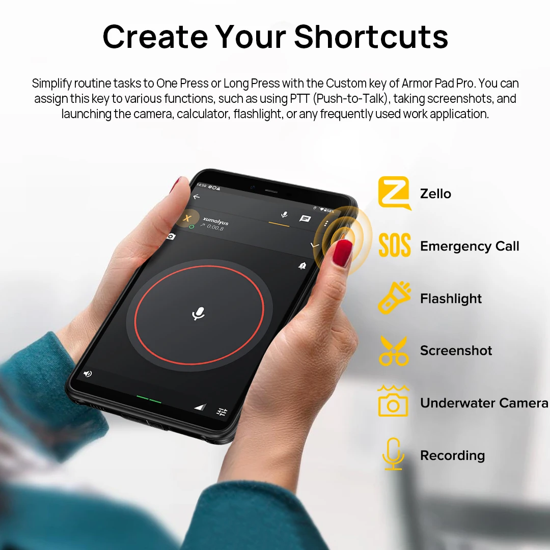 Ulefone Armor Pad Pro Rugged Tablet IP68/IP69K 4G MT8788 16GB RAM(8GB+8GB Virtual RAM) 128GB ROM 48MP 7650mAh Android 13