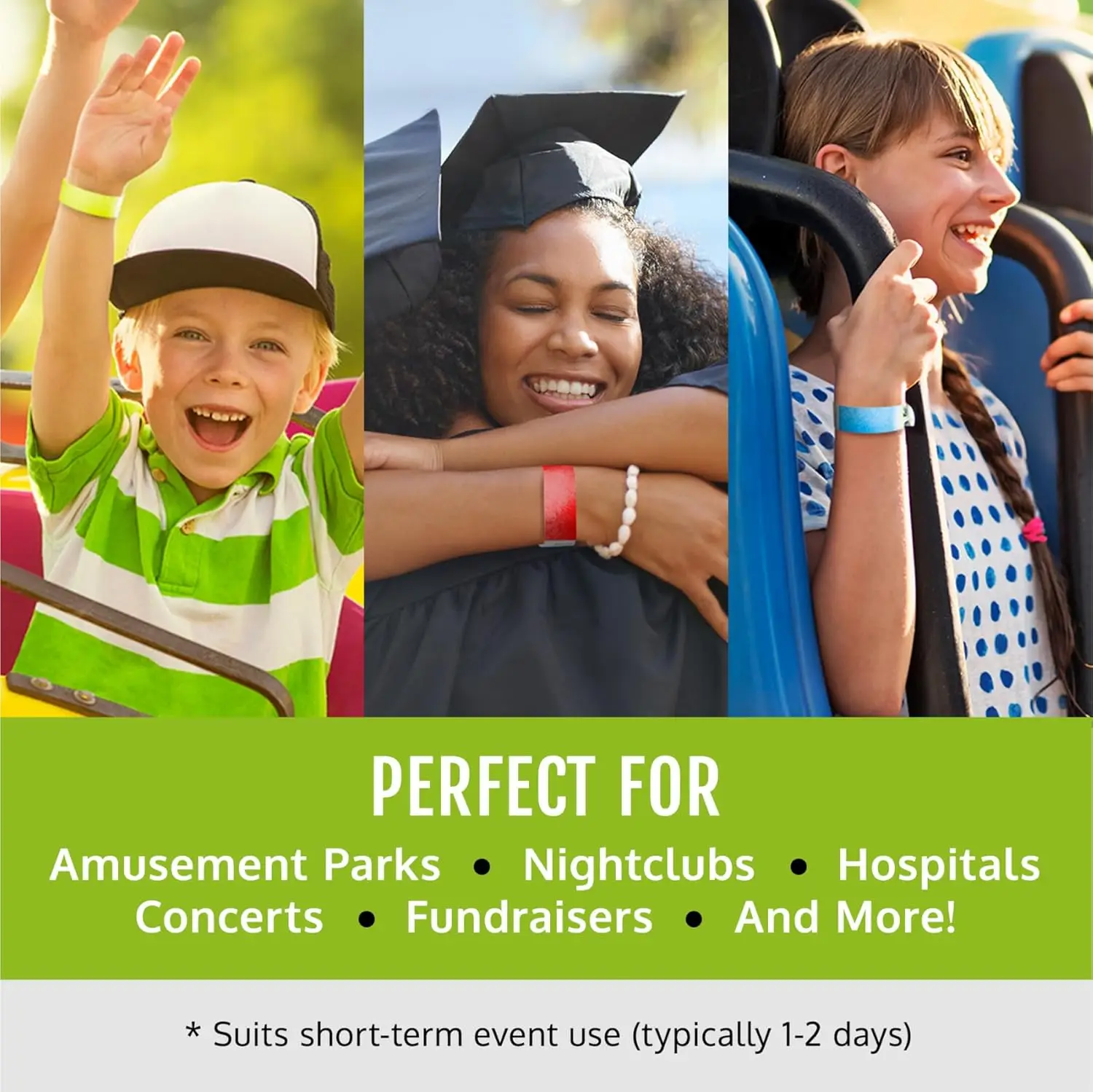 맞춤형 손목 밴드 종이 티켓 파티 밴드 이벤트용 개인 맞춤형 손목 밴드 찢김 방지 방수 타이벡 도본 팔찌