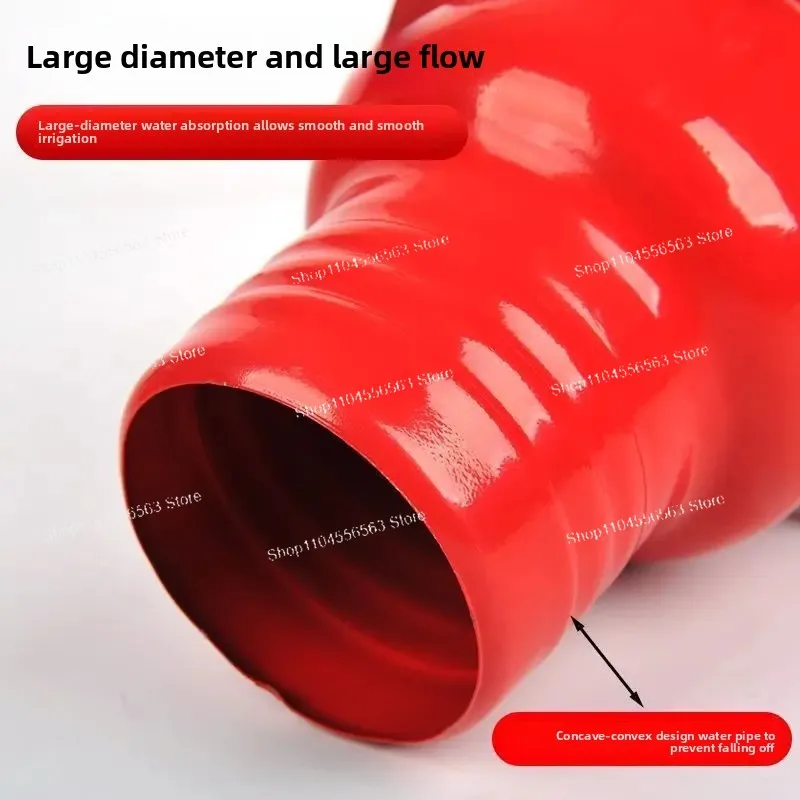 Iron Red Bottom Valve Suction Pump – Water Pipe Check Valve with Filter, Pouring Faucet & Reverse Shower Head