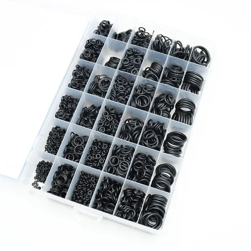 Imagen 2 del producto Junta tórica de goma de CS1.0-4.0mm, arandela de sellado de alta calidad, NBR, junta de fontanería, Kit de amarre resistente al aceite para aire acondicionado de coche