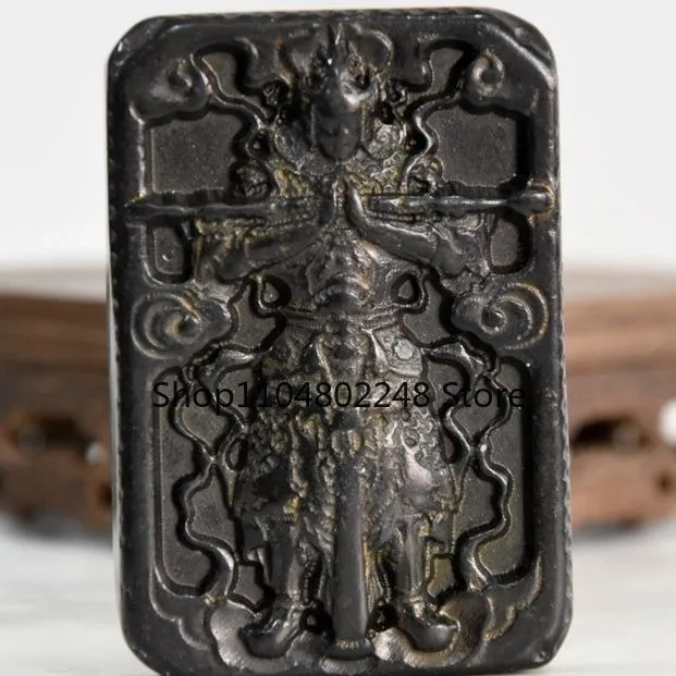 Tibetan Natural Meteorite Vajra Warrior Amulet Hongshan Culture Meteorite