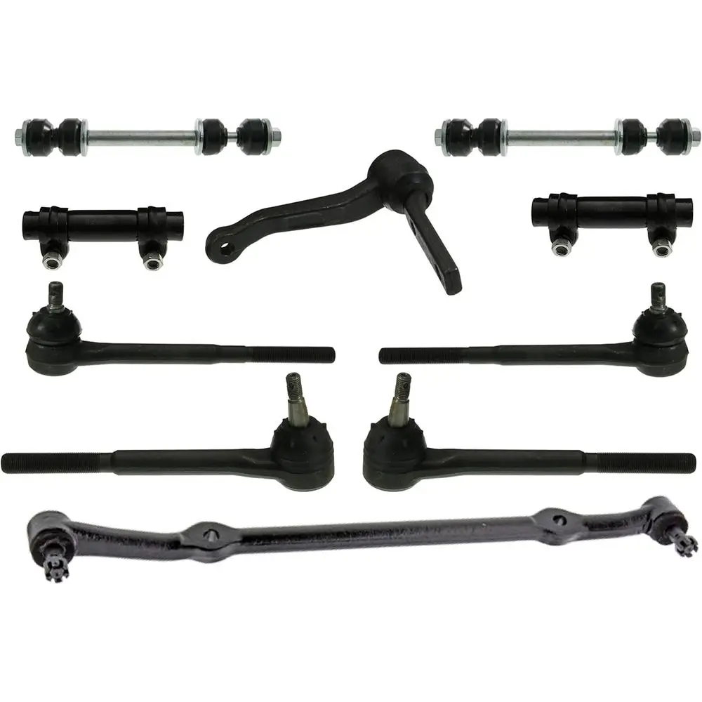 

10 Piece Tie Rod Ends, Center Link, Idler Arm, Sway Bar Suspension Kit