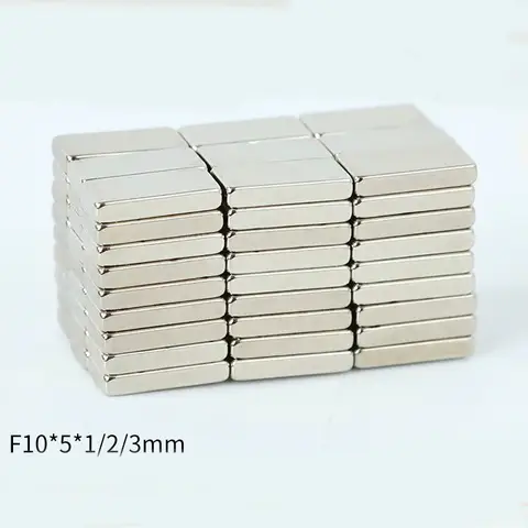 10~50개 접착식 미니 사각형 냉장고 자석 - 메모, 사진, 게시판, Offi용 10x5x2mm 강력한 냉장고 자석