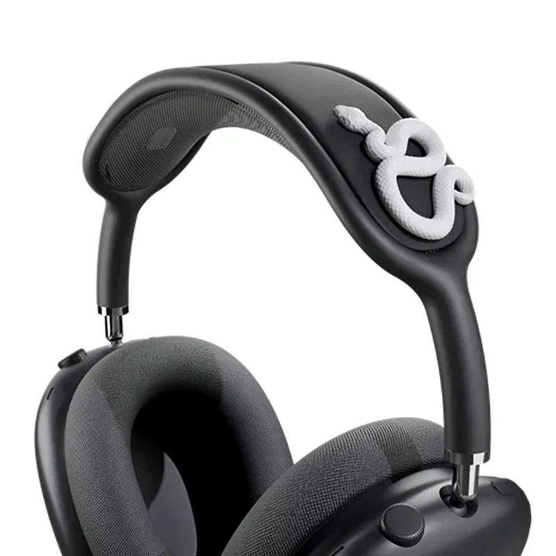 AirPods Max casing Y2K Headphone ular kustom, casing pelindung Aksesori Earphone Airpods Max Replica dekorasi sinar kepala